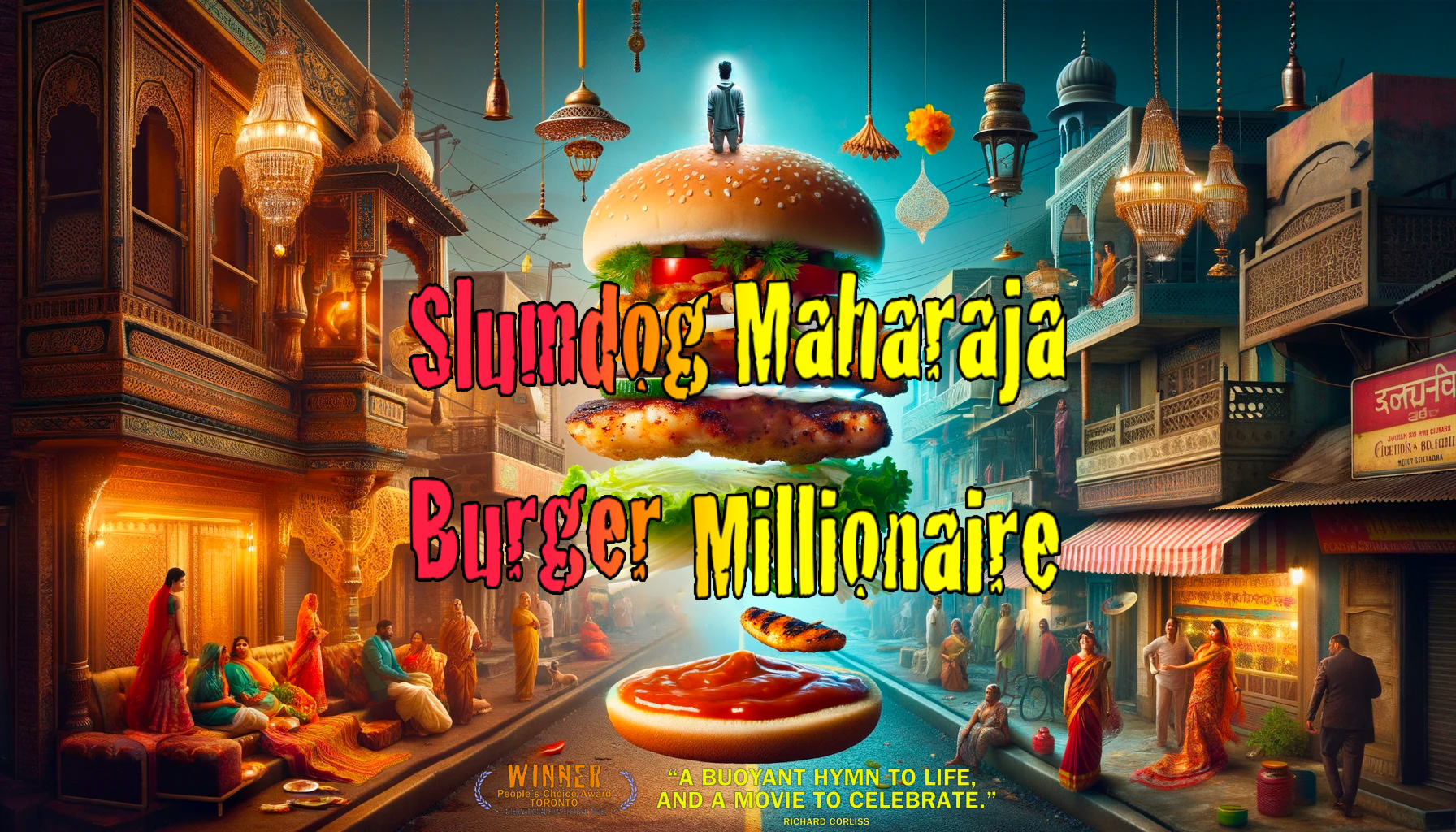 Slumdog Maharaja burger: Inspiration Bollywoodienne du film "Slumdog Millionaire"